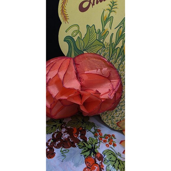 Retro Vintage Happy Thanksgiving Honey Comb Die Cut Scan Party 1988 - Picture 5 of 12